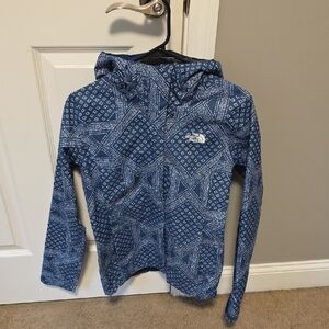 The North Face Blue Geometric Raincoat